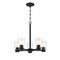 Westinghouse Chandelier 60W 5Lght Sylvestre, Matte Black Clear Glass 6115300 - alternate 8